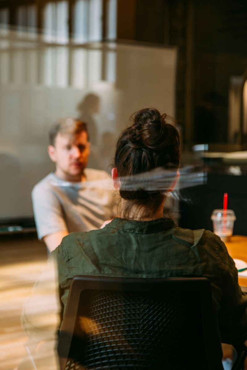 Une séance de coaching en face à face